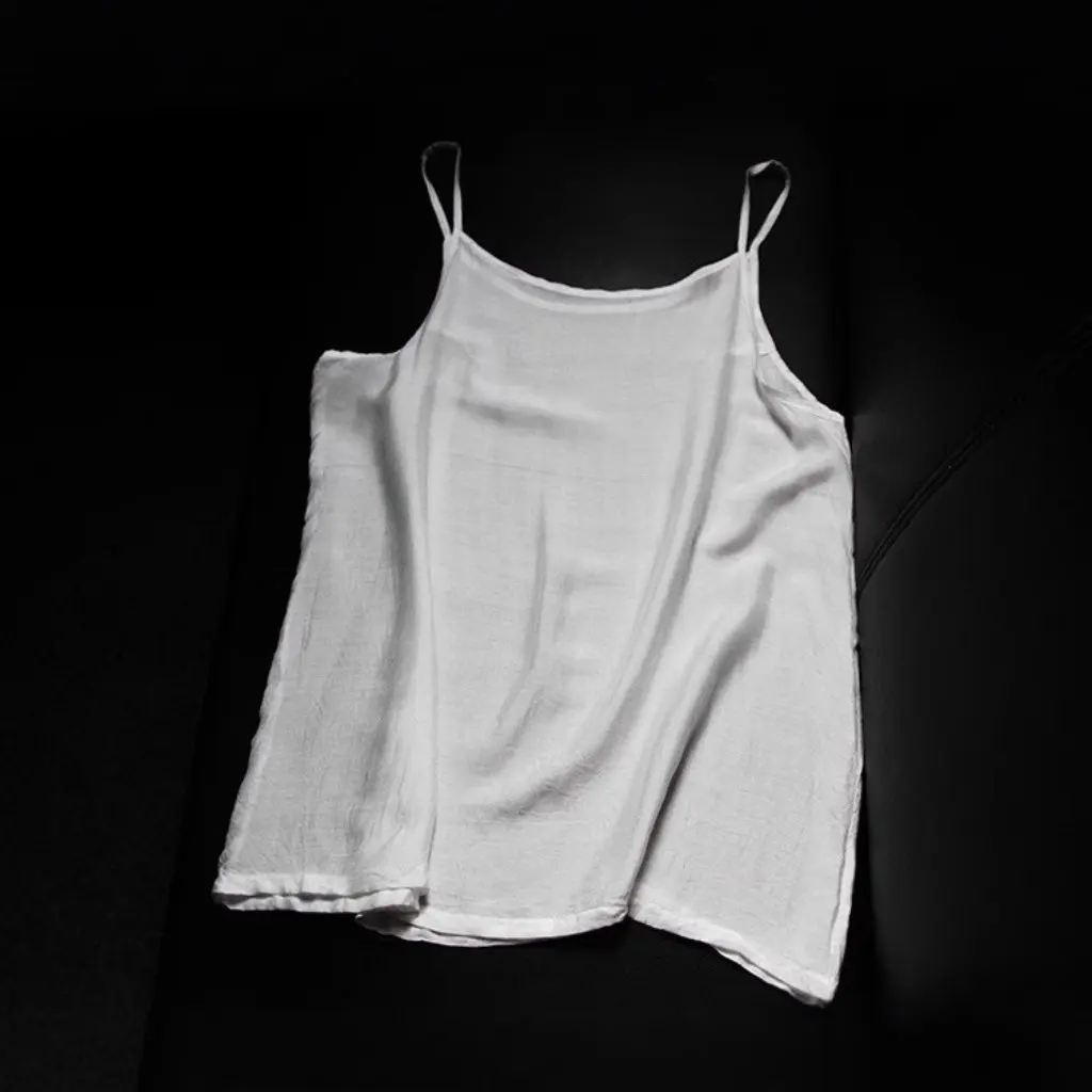 Shan Qian Nian Yi Women's Silk Cotton Blended T-shirt White Soft Skin-friendly Lining Pin-fit Comfortable Spring Summer Sling
Shan Qian Nian Yi Women's Silk Cotton Blended T-shirt White Soft Skin-friendly Lining Pin-fit Comfortable Spring Summer Sling