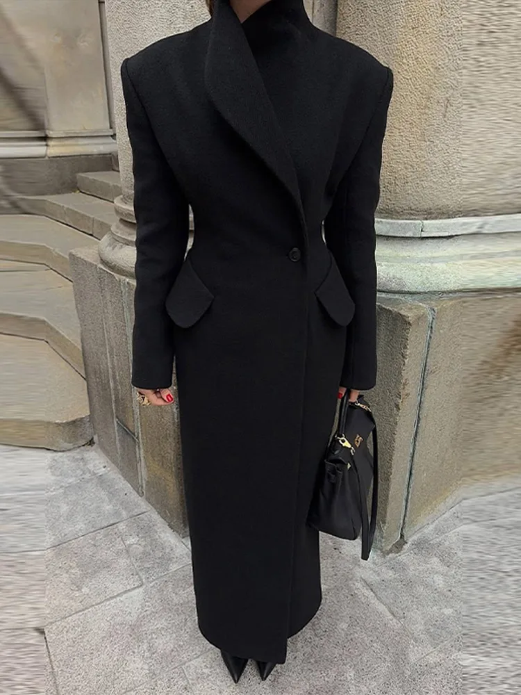 Двубортное однотонное длинное пальто в стиле ретро, женское повседневное свободное белое шерстяное пальто макси, женское зимнее элегантное теплое уличное пальто
Двубортное однотонное длинное пальто в стиле ретро, женское повседневное свободное белое шерстяное пальто макси, женское зимнее элегантное теплое уличное пальто