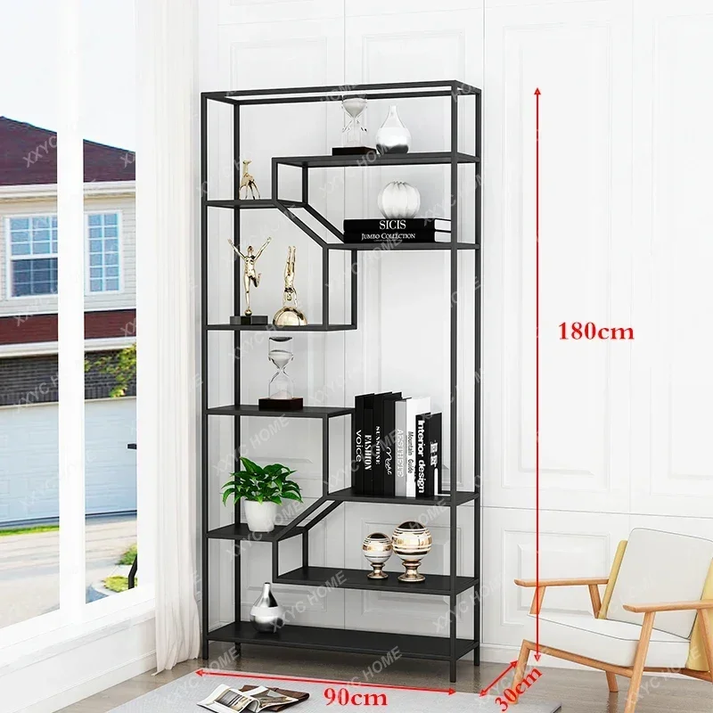 H Light luxury wrought iron living room shelf office partition creative multi-layer bookcase modern, bookshelf floor
H Light luxury wrought iron living room shelf office partition creative multi-layer bookcase modern, bookshelf floor