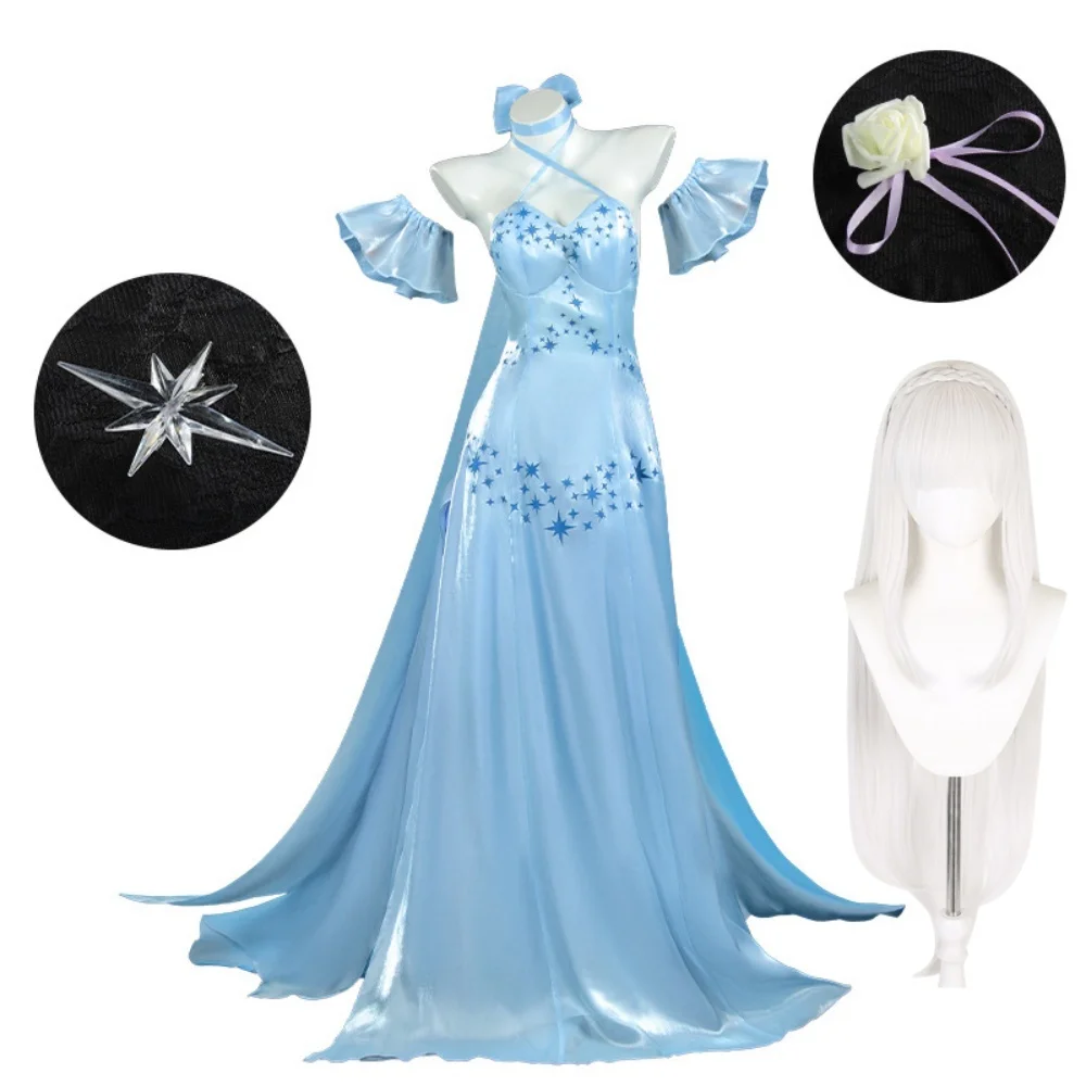 Re:Zero Emilia Cosplay Costume Re:ZERO Starting Life in Another World Emiria Emilia Crystal Dress Suits Anime Role Play Costume
Re:Zero Emilia Cosplay Costume Re:ZERO Starting Life in Another World Emiria Emilia Crystal Dress Suits Anime Role Play Costume