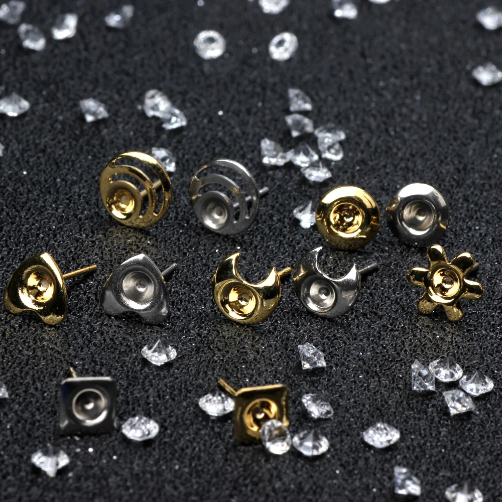 8pcs/Lot Stainless Steel Earring Base 3/4mm Setting Fits Crystal Stud DIY Ear Post Pin Findings Jewelry Making Accessories
8pcs/Lot Stainless Steel Earring Base 3/4mm Setting Fits Crystal Stud DIY Ear Post Pin Findings Jewelry Making Accessories