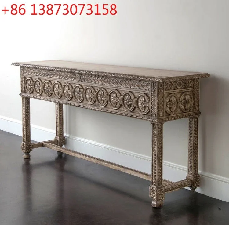 French solid wood living room porch cabinet Italian modern carved table model house villa
French solid wood living room porch cabinet Italian modern carved table model house villa