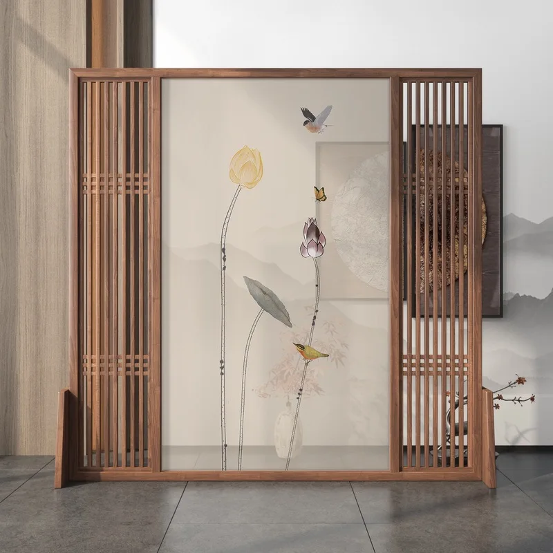 Новая китайская перегородка для гостиной, простой современный вход из цельного дерева, вход для спальни, бытовой передвижной экран сиденья
Новая китайская перегородка для гостиной, простой современный вход из цельного дерева, вход для спальни, бытовой передвижной экран сиденья