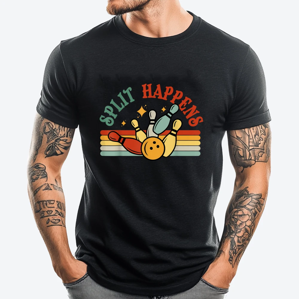 Funny Split Happens Bowling Men Bowler XS Graphic T Shirts Casual Tshirt Men Camisetas Hombre Large Size
Funny Split Happens Bowling Men Bowler XS Graphic T Shirts Casual Tshirt Men Camisetas Hombre Large Size