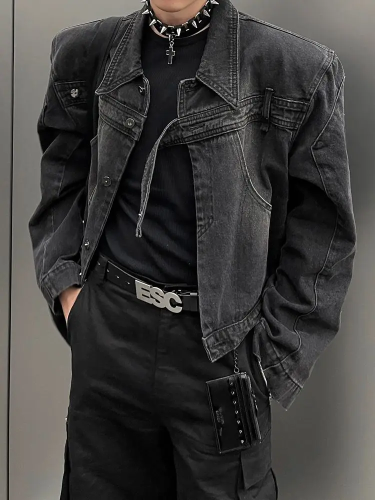 Jacket Coat Designer Mens Motorcyclist Racing Bar Club Night Black Collar Hip Street Punk Downtown Summer Trendy Fashion Cool Bf
Jacket Coat Designer Mens Motorcyclist Racing Bar Club Night Black Collar Hip Street Punk Downtown Summer Trendy Fashion Cool Bf