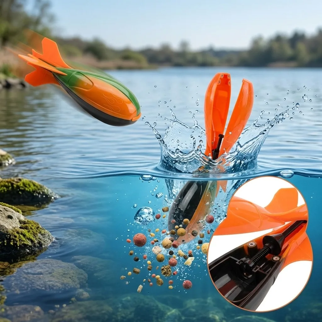Carp Fishing Rocket Feeder Spomb S M L Large Capacity Impact Bait Thrower Long Distance Casting Floating ABS Tackle Gear 1pc
Carp Fishing Rocket Feeder Spomb S M L Large Capacity Impact Bait Thrower Long Distance Casting Floating ABS Tackle Gear 1pc