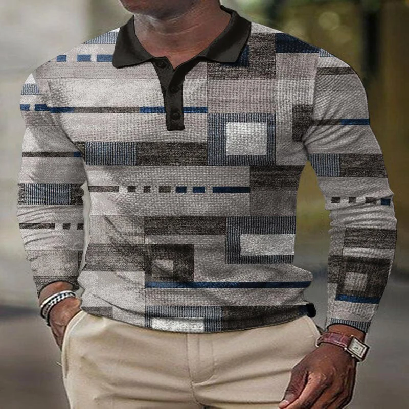 Horizontal printing 3D Print Polo Button Down Long Sleeve Shirt for Men Button Down Fashion Shirt
Horizontal printing 3D Print Polo Button Down Long Sleeve Shirt for Men Button Down Fashion Shirt