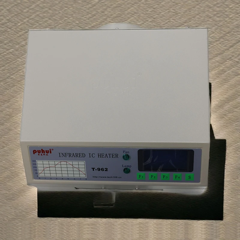 T962 Reflow Solder Oven BGA SMD SMT Rework Sation T 962 Reflow Wave Oven PUHUI T-962 Infrared IC Heater
T962 Reflow Solder Oven BGA SMD SMT Rework Sation T 962 Reflow Wave Oven PUHUI T-962 Infrared IC Heater