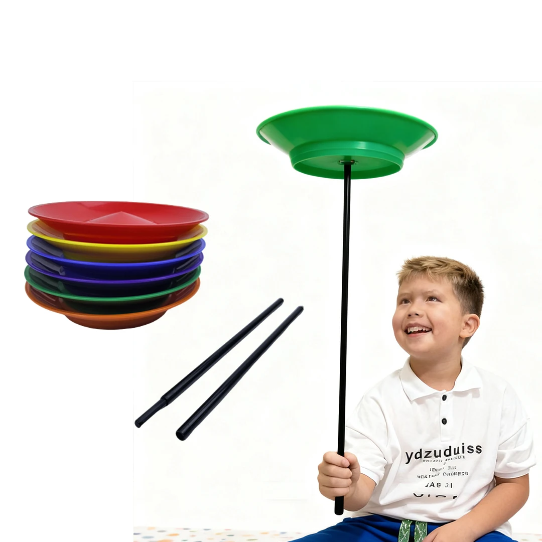 Kids & Adult Juggling Spinning Plates with Sticks Balance Skills Training Turntable Classic Acrobatic Performance Toy
Kids & Adult Juggling Spinning Plates with Sticks Balance Skills Training Turntable Classic Acrobatic Performance Toy