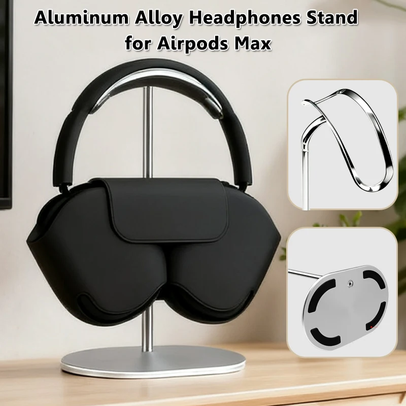 Metal Curved Headphones Stand for Airpods Max Aluminum Alloy Headset Holder Desktop Display Shelf with Anti-slip Base Space Savi
Metal Curved Headphones Stand for Airpods Max Aluminum Alloy Headset Holder Desktop Display Shelf with Anti-slip Base Space Savi