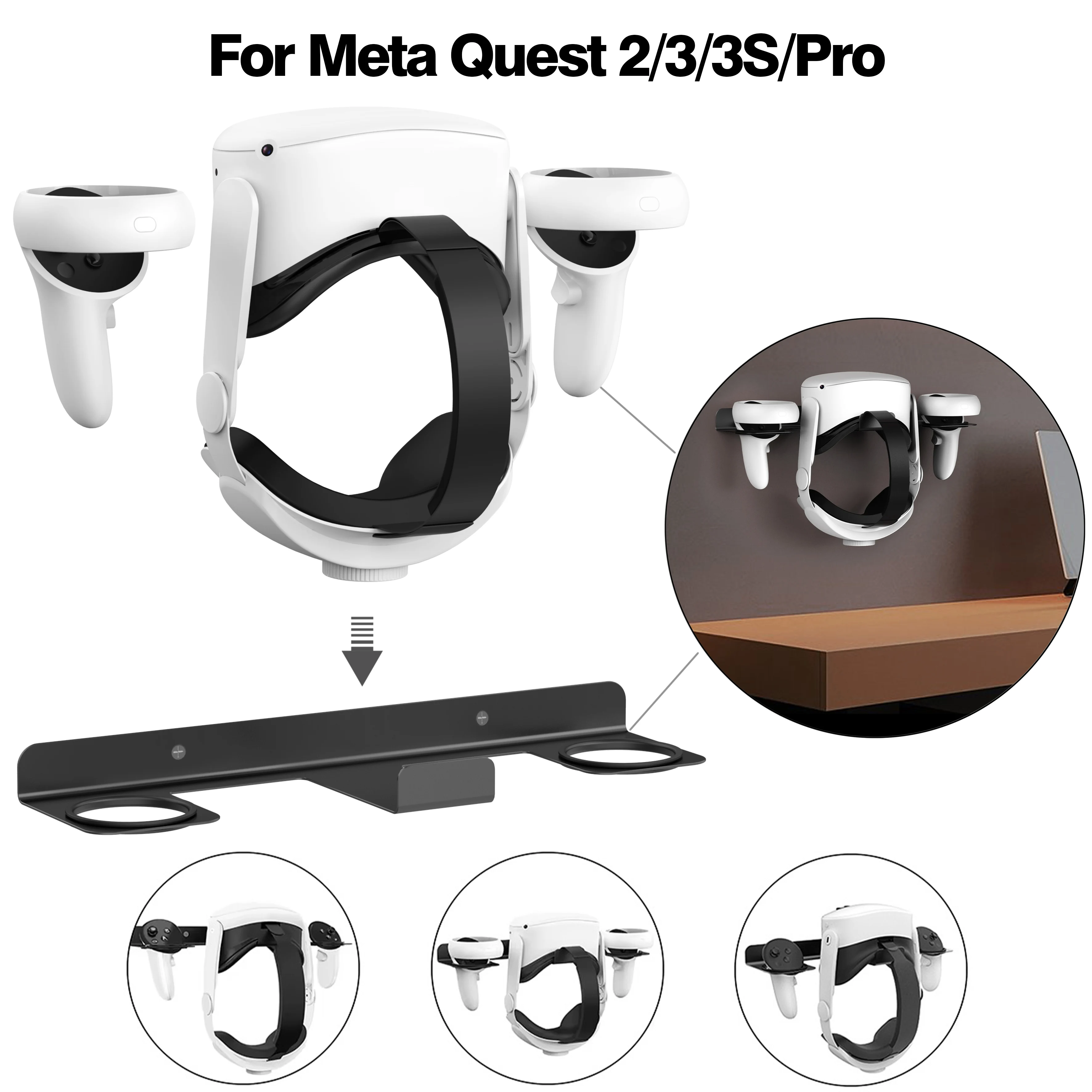 HUADAI VR Save Space Настенная подставка для хранения крючок-для Meta/Oculus Quest 3S/3/2, материал из алюминиевого сплава, гарнитуры реальности
HUADAI VR Save Space Настенная подставка для хранения крючок-для Meta/Oculus Quest 3S/3/2, материал из алюминиевого сплава, гарнитуры реальности