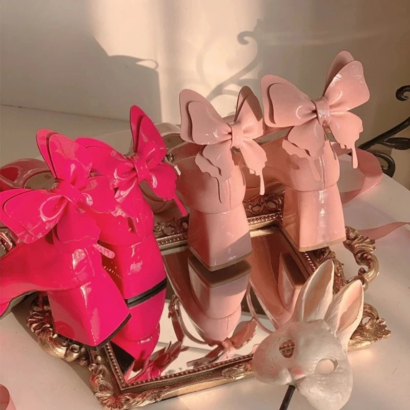 2026 new Sweet Cosplay Pumps Platform Mary Jane High Heels Women Luxury Chunky Heeled Buckle Strap Pink Bow Lolita Shoes Female
2026 new Sweet Cosplay Pumps Platform Mary Jane High Heels Women Luxury Chunky Heeled Buckle Strap Pink Bow Lolita Shoes Female