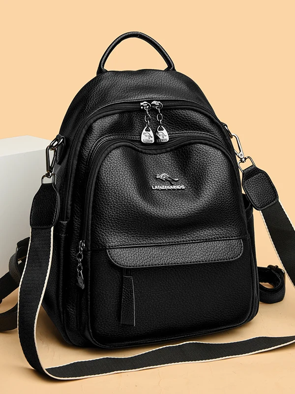 Women's Large Capaci Leather Bapa Travel Bag Soft Cowhide Faion Brand Double oulder Bag Commuter Sle Zip Closure
Women's Large Capaci Leather Bapa Travel Bag Soft Cowhide Faion Brand Double oulder Bag Commuter Sle Zip Closure