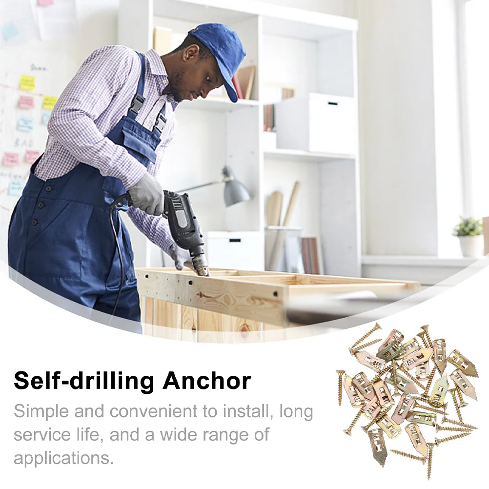 10pcs Knock-In Expansion Screws For Plasterboard Drywall Fixing Heavy Duty Hollow Wall Anchors Rustproof Cavity Anchor Bolts
10pcs Knock-In Expansion Screws For Plasterboard Drywall Fixing Heavy Duty Hollow Wall Anchors Rustproof Cavity Anchor Bolts