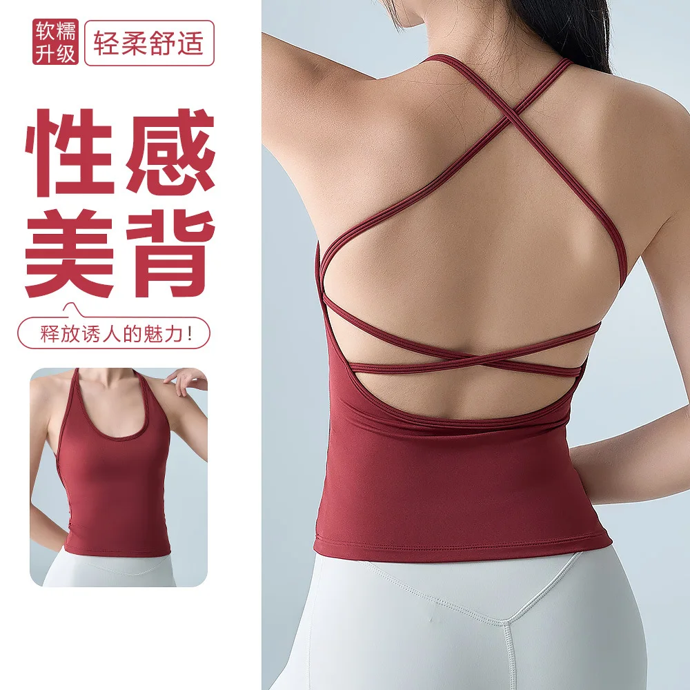 New Sexy Back Sports Vest for Women with Chest Pads, Slim Fit for Running and Slimming, Fitness Suit Top, Women's Bra
New Sexy Back Sports Vest for Women with Chest Pads, Slim Fit for Running and Slimming, Fitness Suit Top, Women's Bra