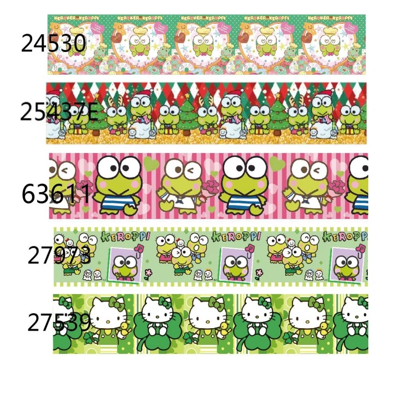 (50 ярдов) Sanrio Keroppi, мультяшная корсажная лента для бантов, строительные материалы, подарки
(50 ярдов) Sanrio Keroppi, мультяшная корсажная лента для бантов, строительные материалы, подарки