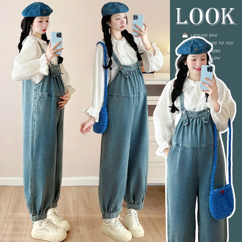 2025 Spring Summer Korean Fashion Denim Overalls for Maternity Wide Leg Loose Straight Chic Ins Jumpsuits for Youth Pregnancy
2025 Spring Summer Korean Fashion Denim Overalls for Maternity Wide Leg Loose Straight Chic Ins Jumpsuits for Youth Pregnancy