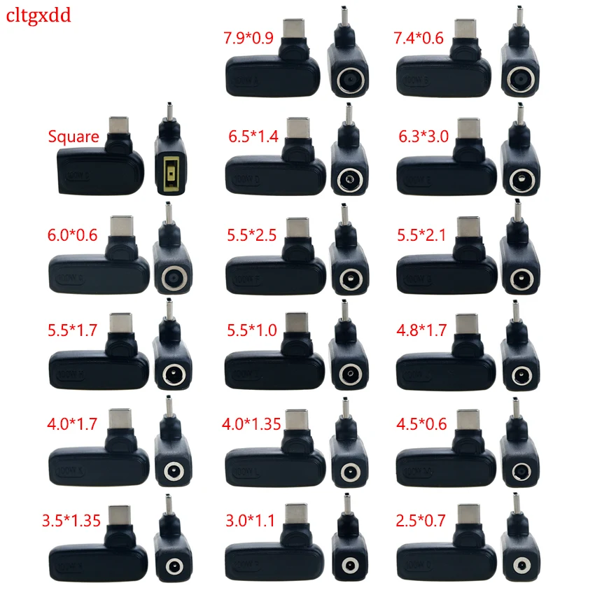 YuXi 1pc 100W DC 4.8*1.7 5.5*2.1 5.5*2.5 MM To USB Type C Plug Laptop Supply Converter PD Power Adapter Connector For Lenovo HP
YuXi 1pc 100W DC 4.8*1.7 5.5*2.1 5.5*2.5 MM To USB Type C Plug Laptop Supply Converter PD Power Adapter Connector For Lenovo HP