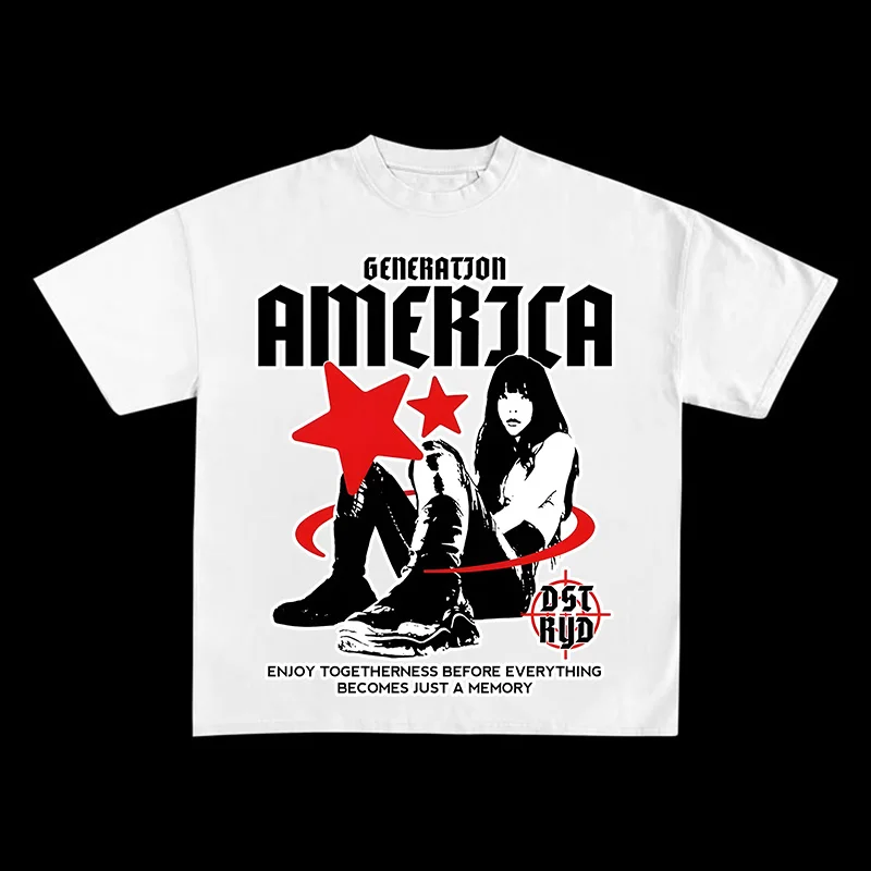 American fashion oversized street hugging legs girl print t-shirt for men and women short-sleeved y2k top oversized t-shirt
American fashion oversized street hugging legs girl print t-shirt for men and women short-sleeved y2k top oversized t-shirt