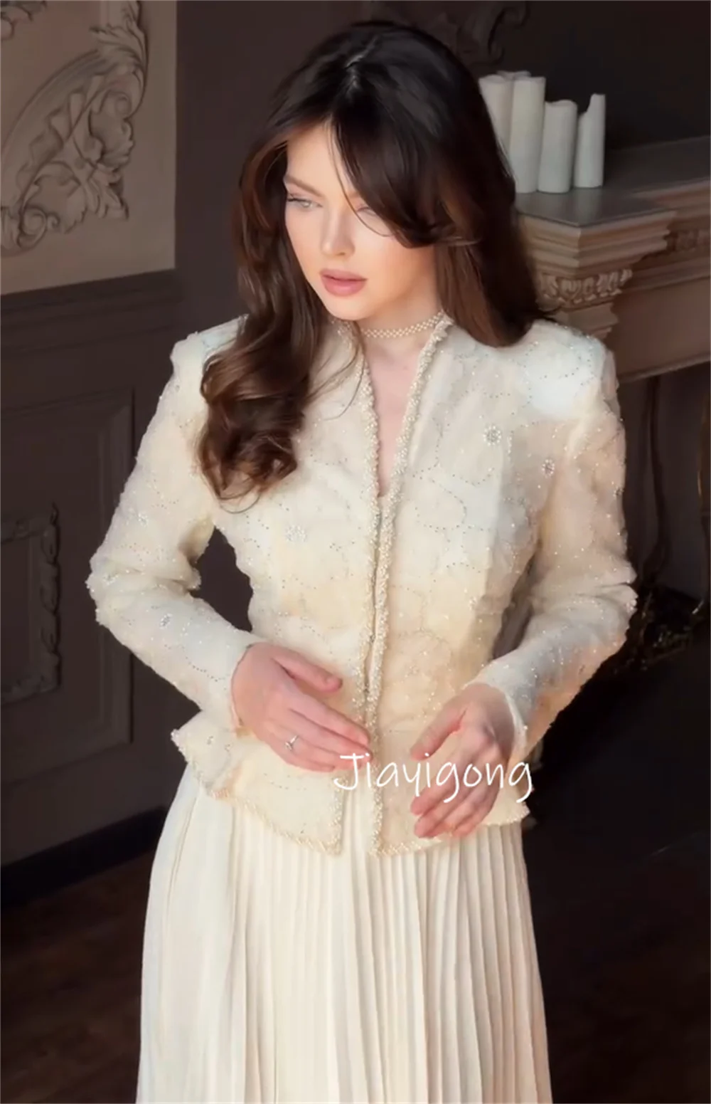Customized Formal Chiffon Pleat Sequined Pattern A-line V-neck Long Bespoke Occasion Cocktail Dresses Intricate
Customized Formal Chiffon Pleat Sequined Pattern A-line V-neck Long Bespoke Occasion Cocktail Dresses Intricate