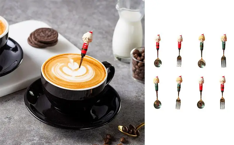Christmas Coffee Stir Spoons Christmas Boy And Girl Shape Mixing Spoon Stainless Steel Spoons Portable Dessert Spoon For Party
Christmas Coffee Stir Spoons Christmas Boy And Girl Shape Mixing Spoon Stainless Steel Spoons Portable Dessert Spoon For Party