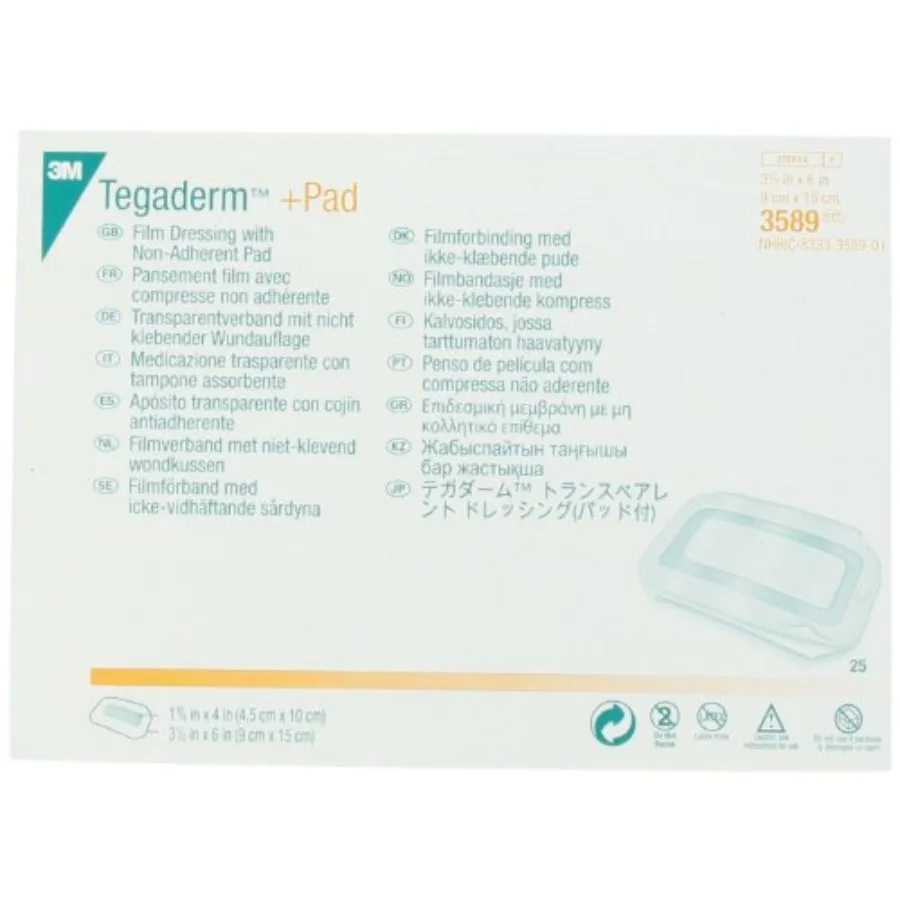 Пленочная повязка Tegaderm+Pad с неадгезивной прокладкой, стерильная, с водонепроницаемым бактериальным барьером и абсорбирующей прокладкой, 3,5 x 6 дюймов
Пленочная повязка Tegaderm+Pad с неадгезивной прокладкой, стерильная, с водонепроницаемым бактериальным барьером и абсорбирующей прокладкой, 3,5 x 6 дюймов