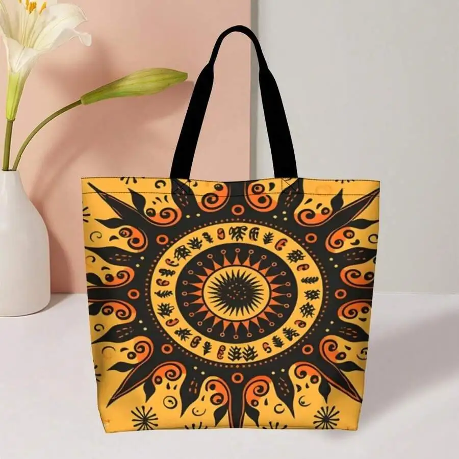 Boho Sun Mandala Tote Bag Women Men Vintage Graphic Shoulder Bag Travel Festival Gift
Boho Sun Mandala Tote Bag Women Men Vintage Graphic Shoulder Bag Travel Festival Gift