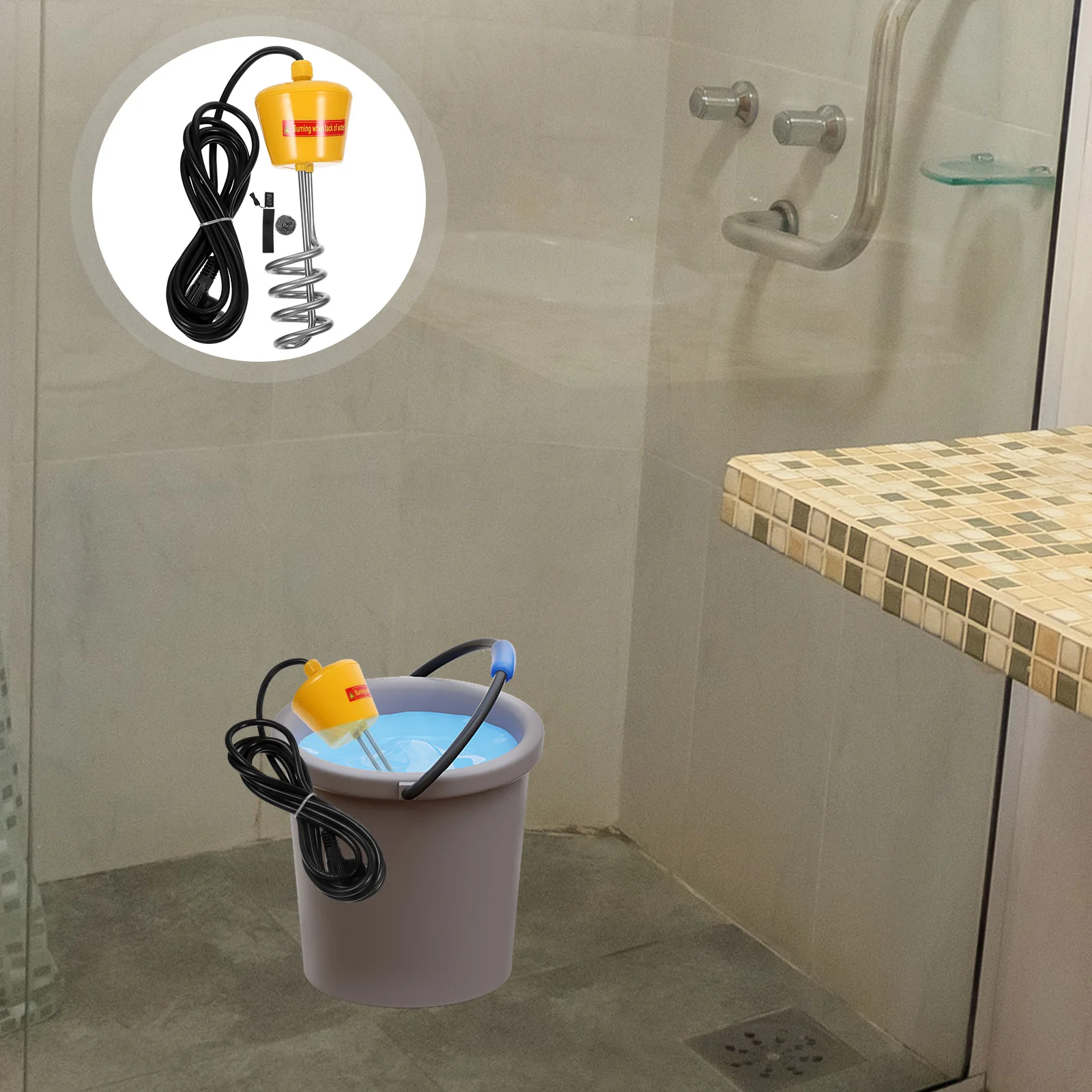 3000W Bathtub Floating Heating Rod Inflatable Pool Water Heater with LED Thermometer with AU Plug (Yellow, Actual Power 2500W)
3000W Bathtub Floating Heating Rod Inflatable Pool Water Heater with LED Thermometer with AU Plug (Yellow, Actual Power 2500W)