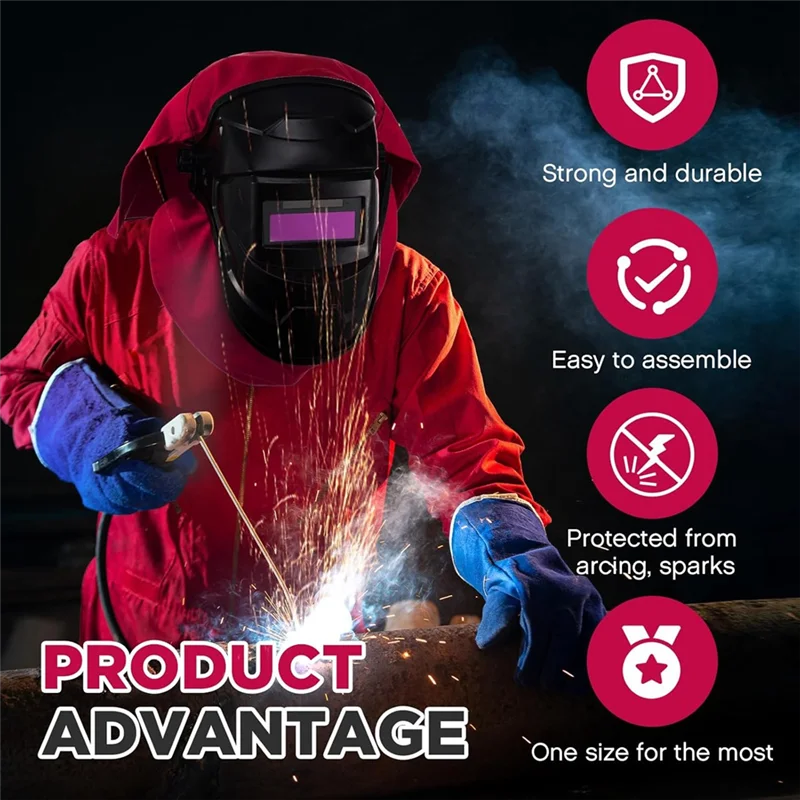 RMWIN-2Pcs Welding Helmet Cover And Helmet Bib Set, Welding Accessories With Press Fit Seal For Neck Protection, Fits Most
RMWIN-2Pcs Welding Helmet Cover And Helmet Bib Set, Welding Accessories With Press Fit Seal For Neck Protection, Fits Most