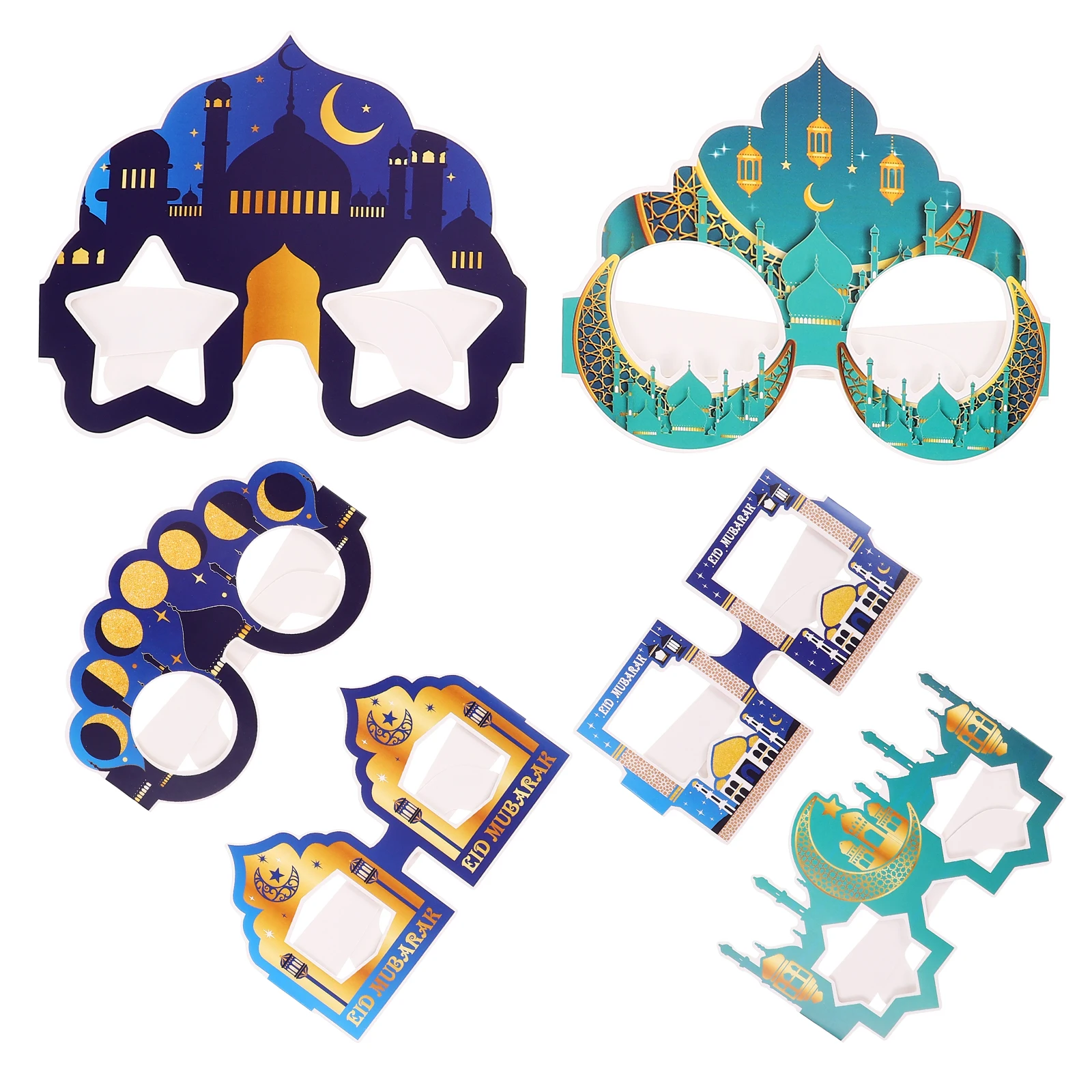 6 Pcs Festival Glasses Lightweight Paper Funny Props Novelty Party Party Paper Glasses Supplies eid Mubarak Decorations
6 Pcs Festival Glasses Lightweight Paper Funny Props Novelty Party Party Paper Glasses Supplies eid Mubarak Decorations