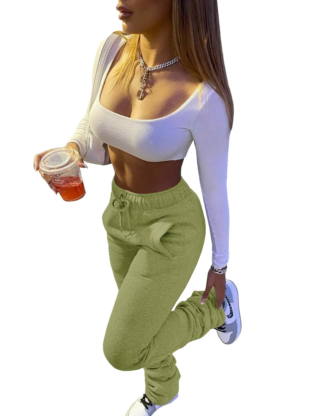 Women Fall Winter Apparel Clothing Solid Color Women Thickened Stacked Pants Cotton Fleece Flare Streetwear Girls Trousers Pants
Women Fall Winter Apparel Clothing Solid Color Women Thickened Stacked Pants Cotton Fleece Flare Streetwear Girls Trousers Pants