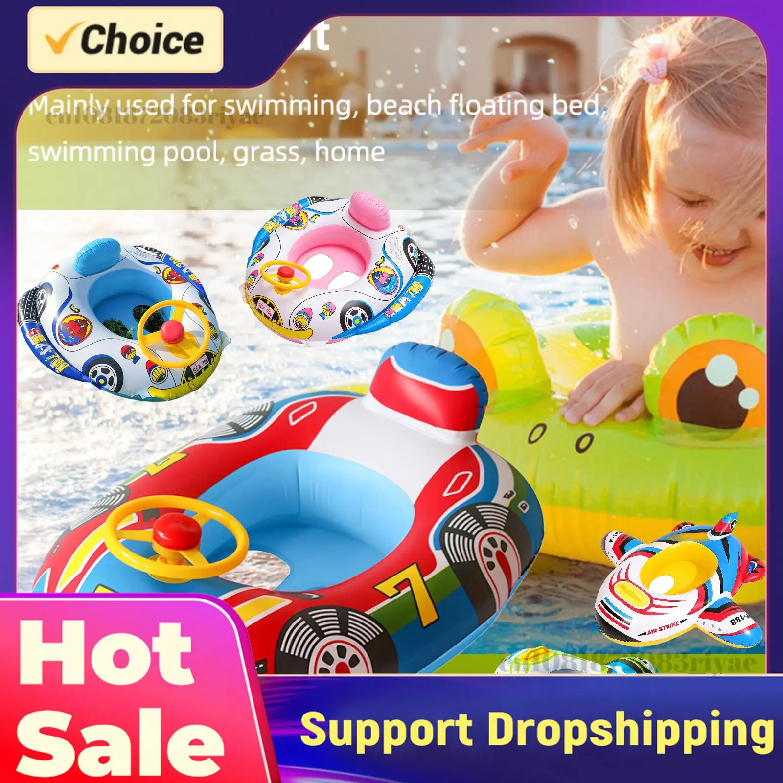 1PC Pool Floats Inflatable Swim Ring PVC Steering Wheel Float with Interactive Play Feature Floating Seat Ring for Beach Party
1PC Pool Floats Inflatable Swim Ring PVC Steering Wheel Float with Interactive Play Feature Floating Seat Ring for Beach Party