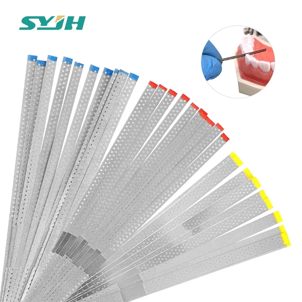 10Pcs Dental Diamond Polishing Strip with/without Hole Sanding Surface Single/Double Sides Polishing Teeth Whitening Materials
10Pcs Dental Diamond Polishing Strip with/without Hole Sanding Surface Single/Double Sides Polishing Teeth Whitening Materials