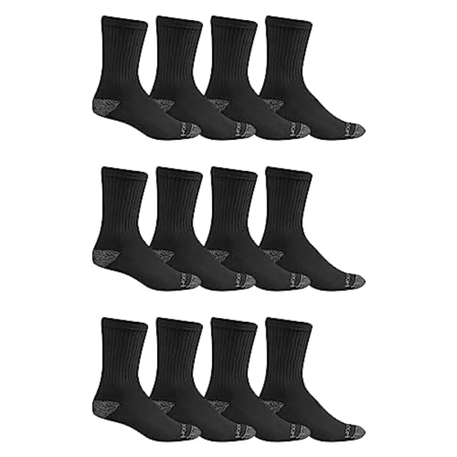 Men's Dual Defense Crew Socks 12 Pack Black Medium (6 12) Ideal for Daily Wear and Athletic Activities MoistureWicking Fabric w
Men's Dual Defense Crew Socks 12 Pack Black Medium (6 12) Ideal for Daily Wear and Athletic Activities MoistureWicking Fabric w