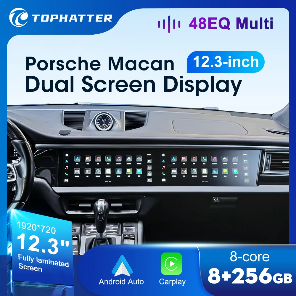 12.3 Car Radio For Porsche Macan 2014-2017 carplay Android Auto Multimedia Player Head Unit Dual screen Displya interaction DSP
12.3 Car Radio For Porsche Macan 2014-2017 carplay Android Auto Multimedia Player Head Unit Dual screen Displya interaction DSP