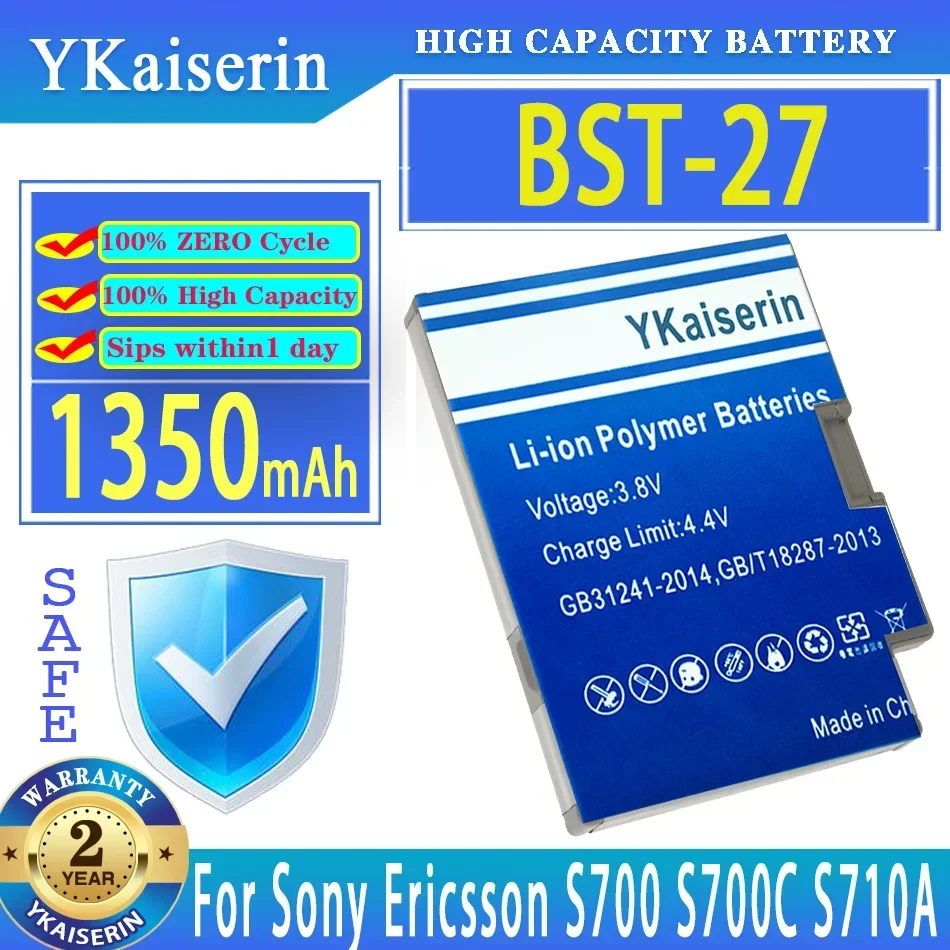 Аккумулятор ykaisin BST-27 1350 мАч для Sony Ericsson S700 S700C S710A Z600 Z608 S700i Z608c, батарея + номер отслеживания
Аккумулятор ykaisin BST-27 1350 мАч для Sony Ericsson S700 S700C S710A Z600 Z608 S700i Z608c, батарея + номер отслеживания