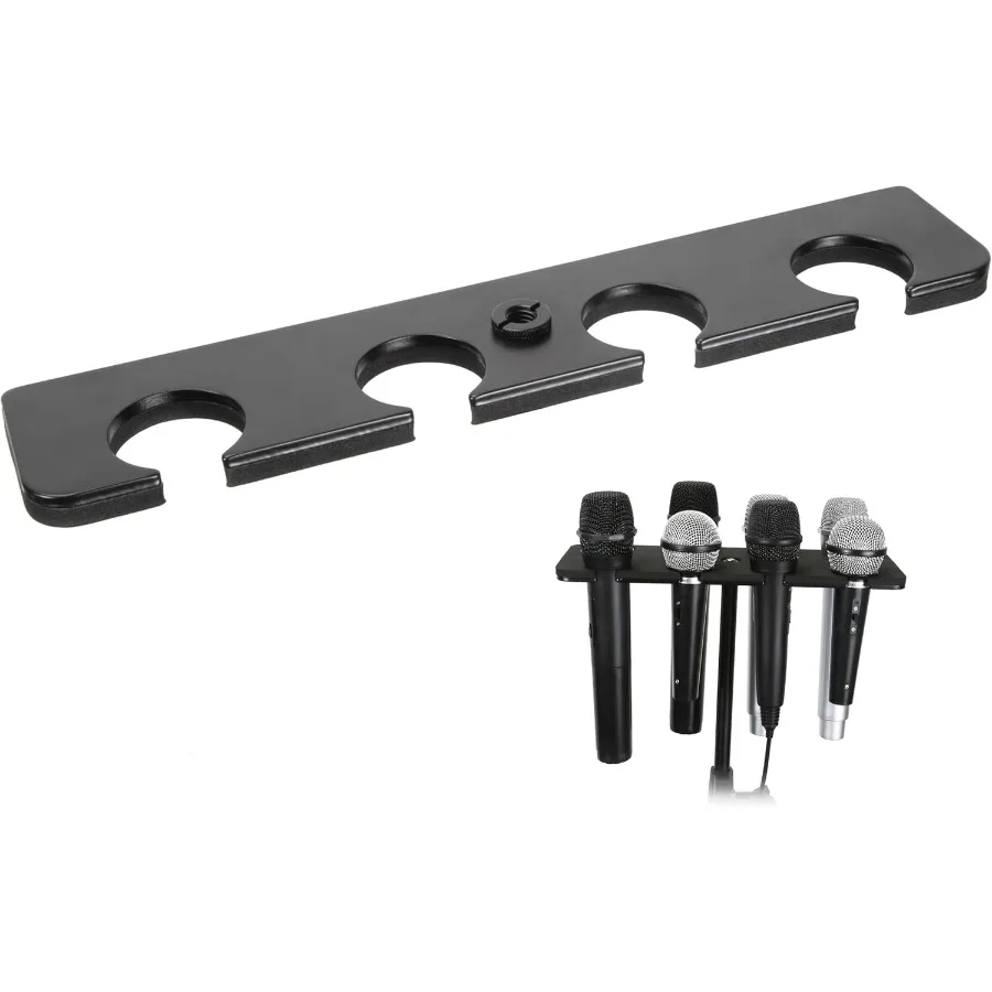 Multi Mic Holder for Wired and Wireless Mics Multiple Microphone Organizer and Display for Mic Stand Hold Up to 4 Microphones A
Multi Mic Holder for Wired and Wireless Mics Multiple Microphone Organizer and Display for Mic Stand Hold Up to 4 Microphones A