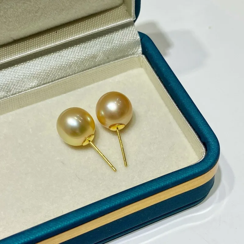 Natural 7-9mm Pearl Earrings Gold Bead Jewelry 925 Silver Gold Color Simple Women's High-end Wholesale
Natural 7-9mm Pearl Earrings Gold Bead Jewelry 925 Silver Gold Color Simple Women's High-end Wholesale