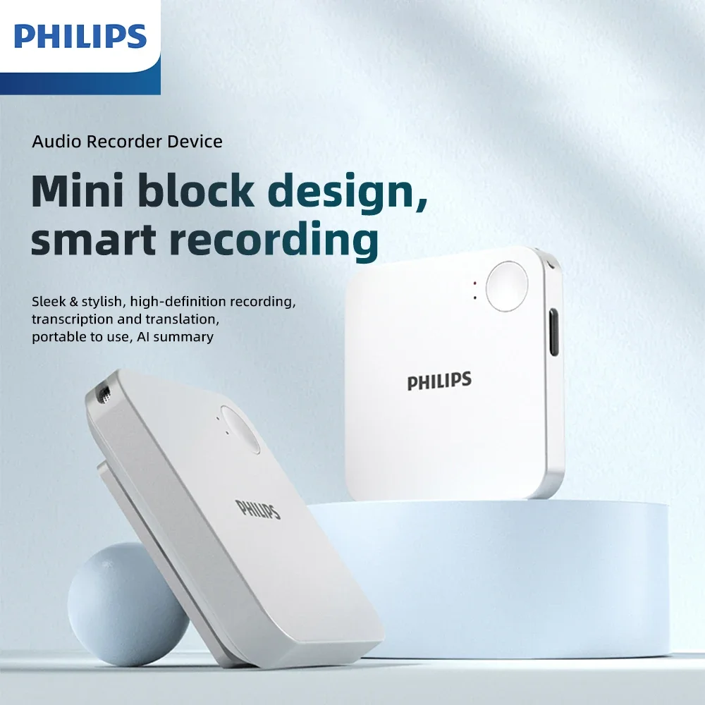 Philips VTR6500 Portable Voice Recorder 32GB APP Real-Time Translation HD Recording for Students Learning Business Meeting
Philips VTR6500 Portable Voice Recorder 32GB APP Real-Time Translation HD Recording for Students Learning Business Meeting