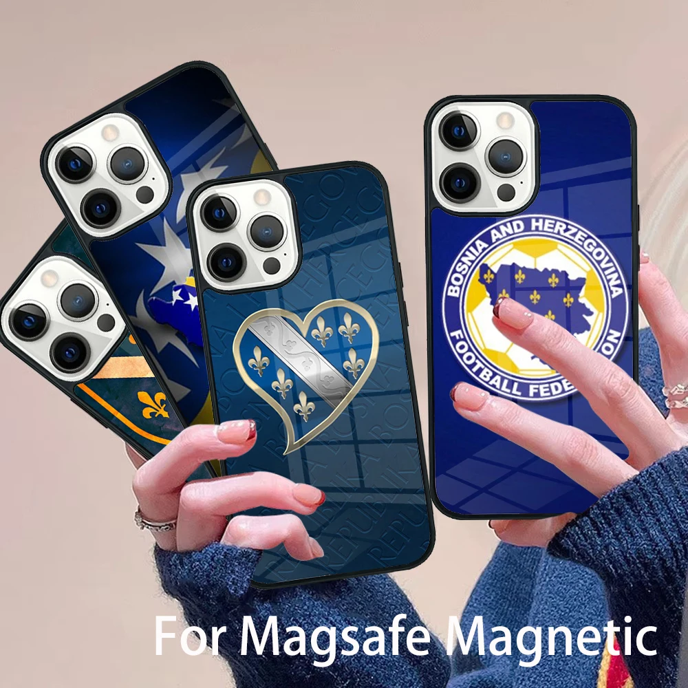 Bosnia and Herzegovina Flag Phone Case Magesafe Magnetic Wireless Charge Cover For IPhone 16 11 12 13 14 15 Pro Max Plus Mini
Bosnia and Herzegovina Flag Phone Case Magesafe Magnetic Wireless Charge Cover For IPhone 16 11 12 13 14 15 Pro Max Plus Mini