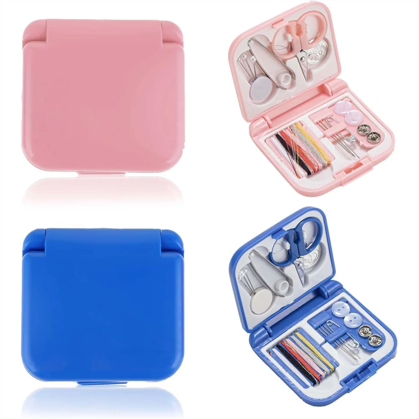 Mini Travel Sewing Kit 2 Pack, Portable Emergency Sewing Set with Needles, Thread, Scissors, and Threader for Women, Mom
Mini Travel Sewing Kit 2 Pack, Portable Emergency Sewing Set with Needles, Thread, Scissors, and Threader for Women, Mom
