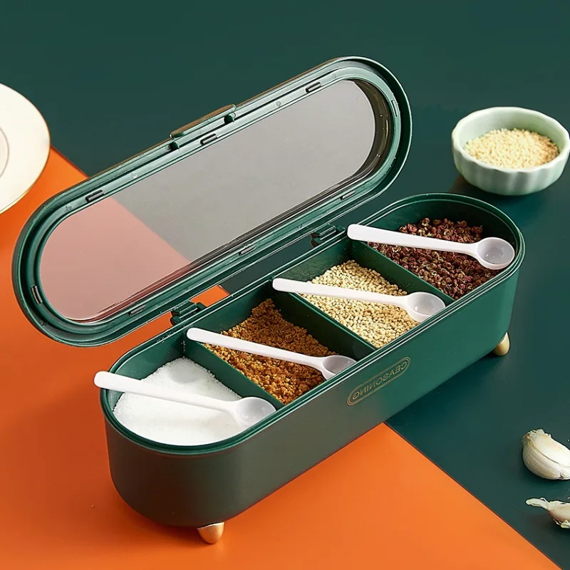 High-End Luxury Flavoring Box Set Home Use Combination Grid Storage Spice Condiments Organizer Kitchen Storage Container
High-End Luxury Flavoring Box Set Home Use Combination Grid Storage Spice Condiments Organizer Kitchen Storage Container