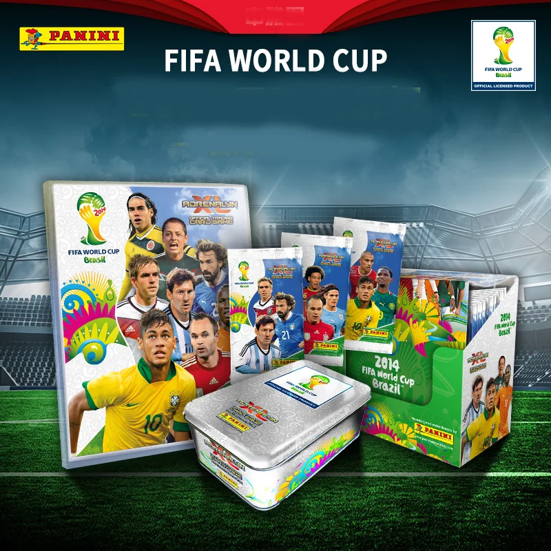 Official 2014 FIFA World Cup Brazil PANINI Sticker Card Box — 50 Packs (6 Cards/Pack) — Collectible Trading Cards
Official 2014 FIFA World Cup Brazil PANINI Sticker Card Box — 50 Packs (6 Cards/Pack) — Collectible Trading Cards