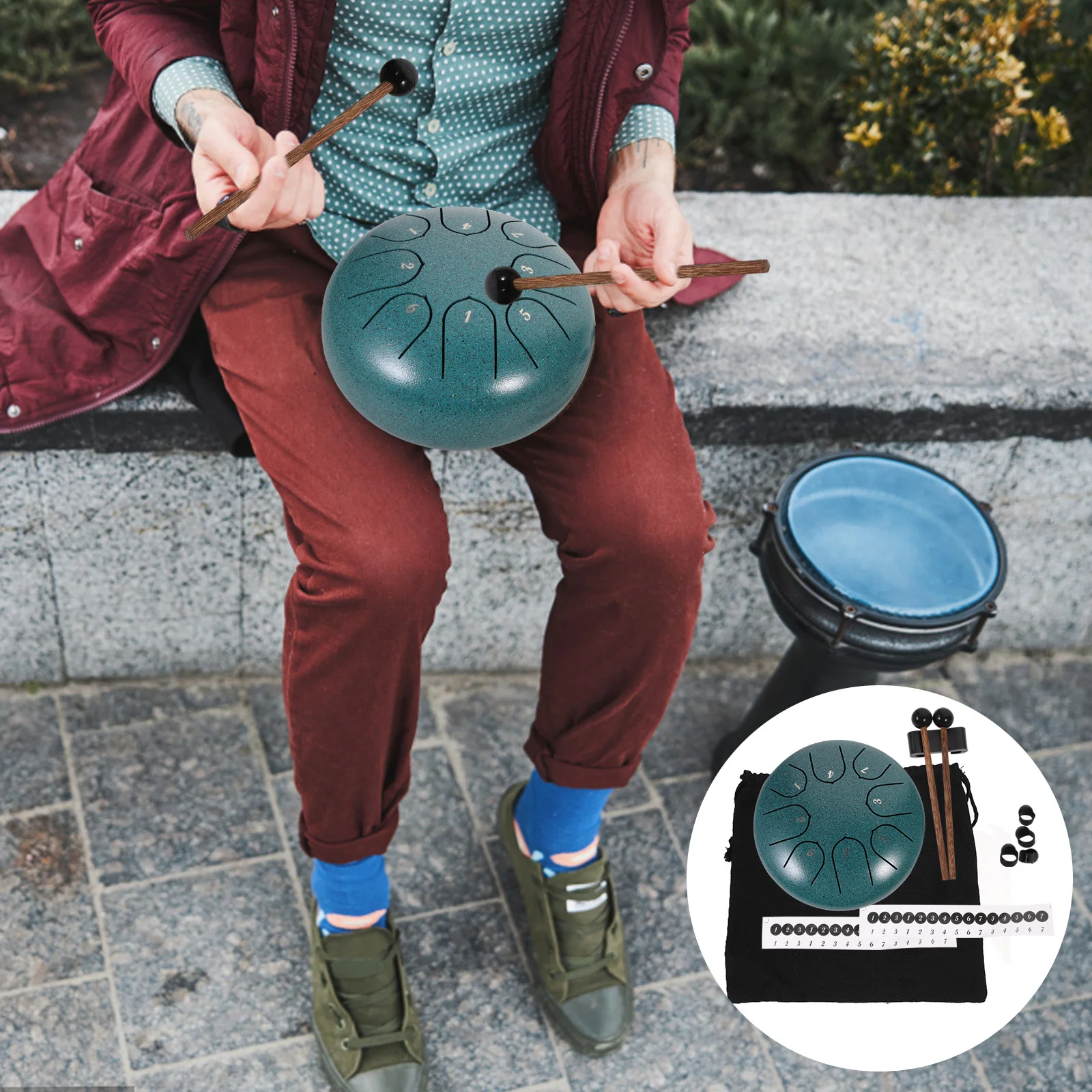 Lotus Drum Tongue Hand Percussion Instruments Musical Steel Drums Drumstick Kit
Lotus Drum Tongue Hand Percussion Instruments Musical Steel Drums Drumstick Kit
