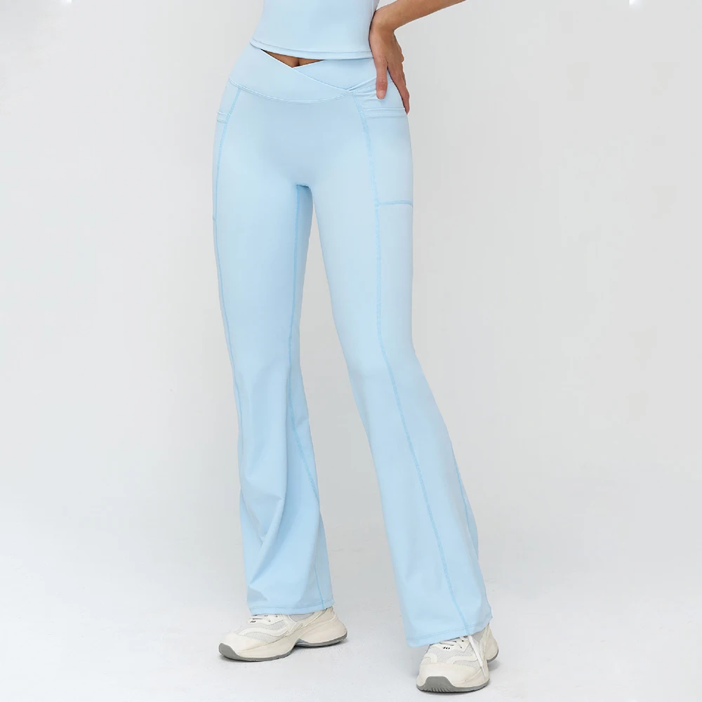 Женские расклешенные брюки для йоги и фитнеса, с высокой талией, широкими штанинами, для спорта и латиноамериканских танцев
Женские расклешенные брюки для йоги и фитнеса, с высокой талией, широкими штанинами, для спорта и латиноамериканских танцев