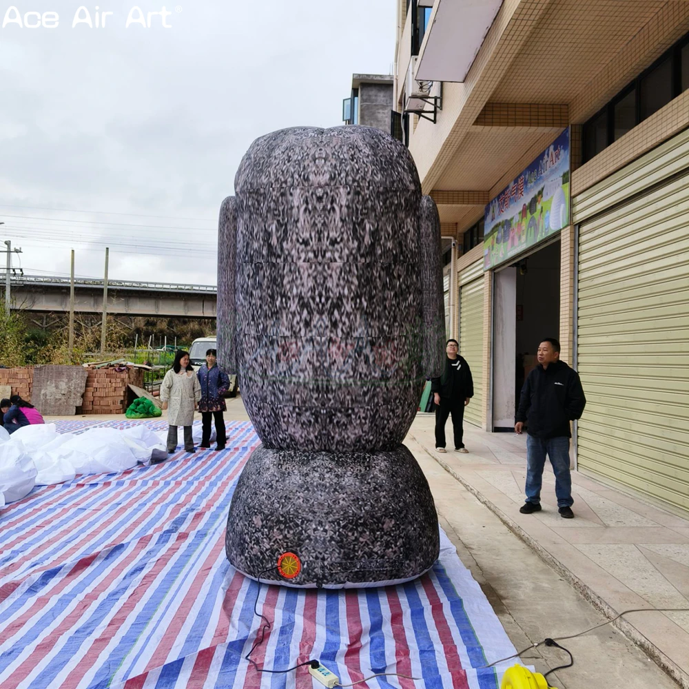 Giant Inflatable Moai Statue Sculpture, Easter Island Stone Head Model for Resort and Themed Event Decoration
Giant Inflatable Moai Statue Sculpture, Easter Island Stone Head Model for Resort and Themed Event Decoration