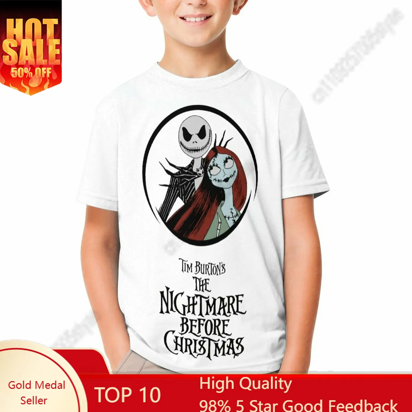 The Nightmare Before Christmas T Shirt Boy Girl Short Sleeve Print Fashionable Cute Casual Cotton Crew Neck Children Child Tee
The Nightmare Before Christmas T Shirt Boy Girl Short Sleeve Print Fashionable Cute Casual Cotton Crew Neck Children Child Tee