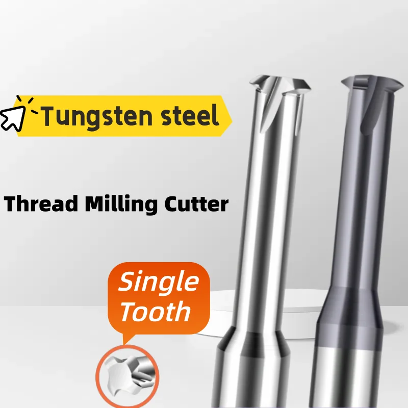 1PCS CNC Machine Solid Carbide Single Tooth Thread Milling M1 M1.6 M2 M3 M4 M5 M6 M8 M10 M12 M14 M16 M18 M20 M24mills Cutter
1PCS CNC Machine Solid Carbide Single Tooth Thread Milling M1 M1.6 M2 M3 M4 M5 M6 M8 M10 M12 M14 M16 M18 M20 M24mills Cutter