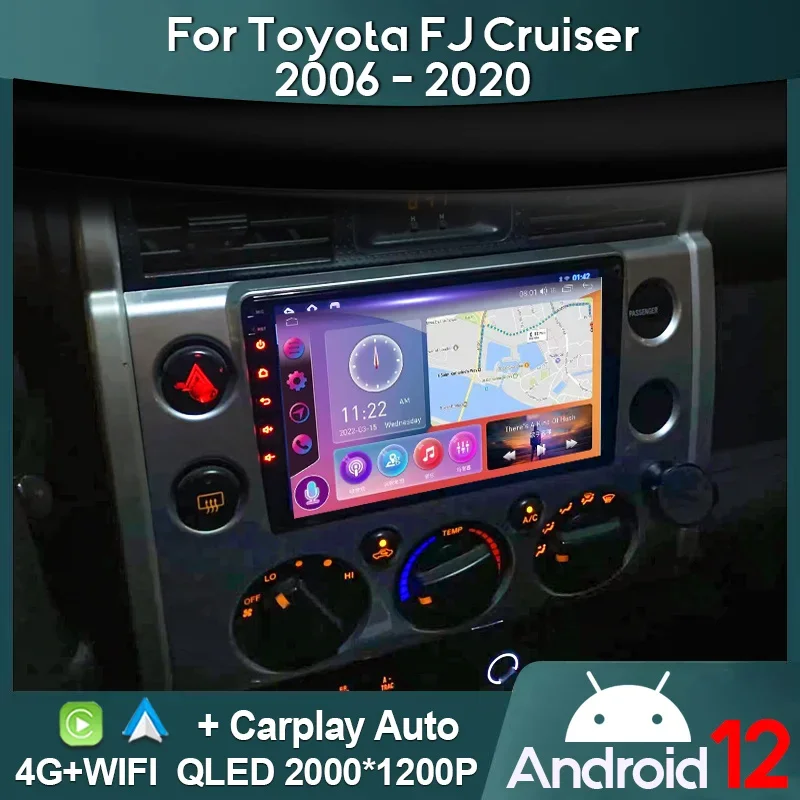 MAMSM Car Radio For Toyota FJ Cruiser J15 2006 - 2020 Android 12 Multimedia Video Player GPS 4G Carplay Autoradio 2K QLED Stereo
MAMSM Car Radio For Toyota FJ Cruiser J15 2006 - 2020 Android 12 Multimedia Video Player GPS 4G Carplay Autoradio 2K QLED Stereo