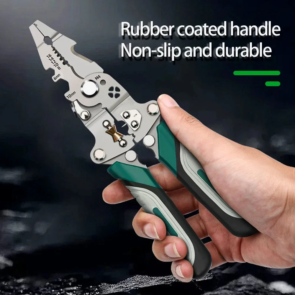 Multi-function Foldable wire stripper pulley design electrician wire splitter wire winding pliers crimping pliers hand tool
Multi-function Foldable wire stripper pulley design electrician wire splitter wire winding pliers crimping pliers hand tool